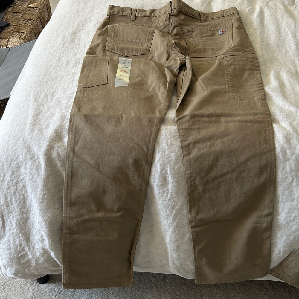 Carhartt Flame Resistant Canvas Pants - Khaki - Picture 8 of 11